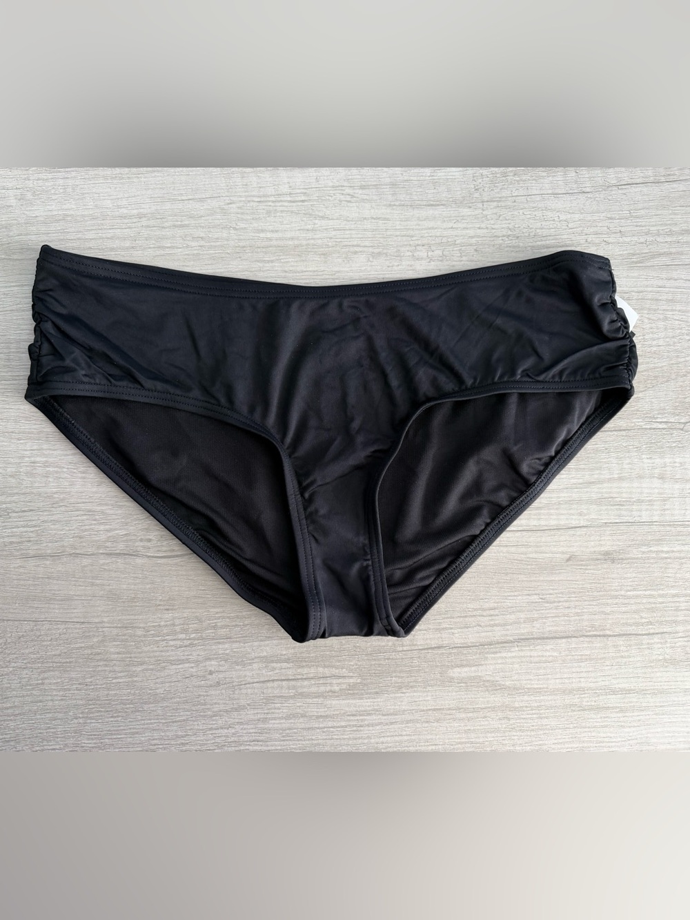 Coco Reef Women’s Black Ruched Hipster Bikini Bottoms Size Large